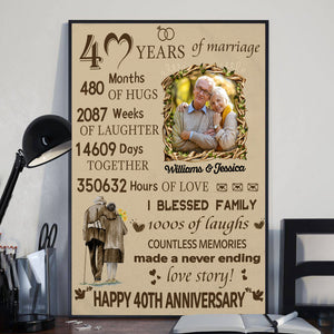 Personalized Poster/Canvas-Anniversary - Valentine, Loving Personalized Gift For Couple