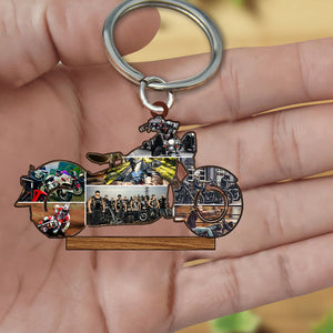 Personalized Motorcycle Gift, Motorcycle Photo Keychain