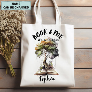 Personalized We Got This Book and Me Tote Bag