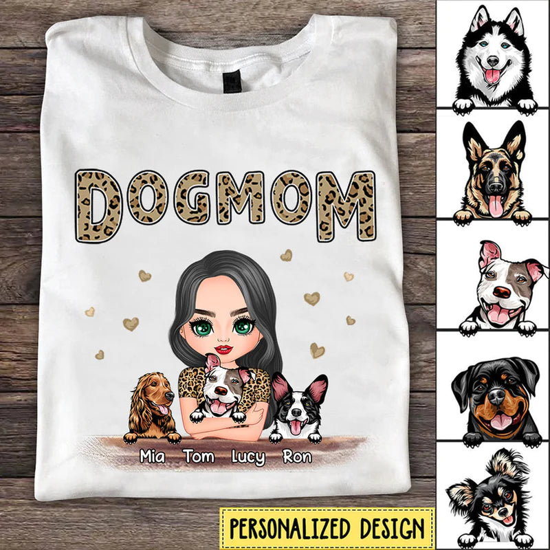 Personalized lovely Shirt Dog Mom Custom Dog Breed Shirt