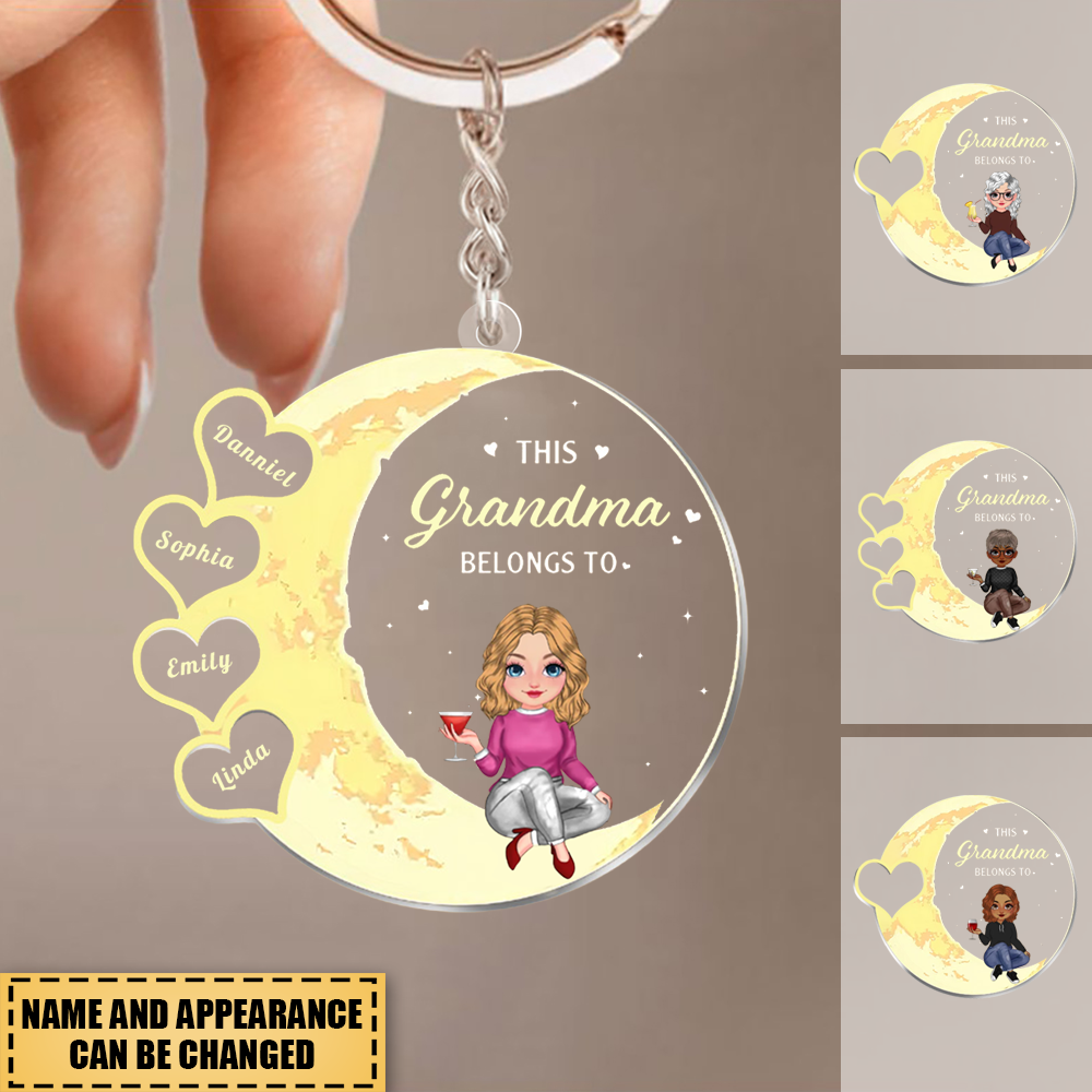 This Grandma belongs to Acrylic  Keychain